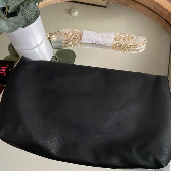 NWT Large Black Clutch Purse - Picture 5 of 8